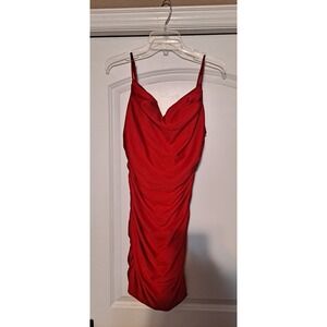 B. Darlin 11/12 Cowl Neck Shirred Bodycon Homecoming Dress Womens